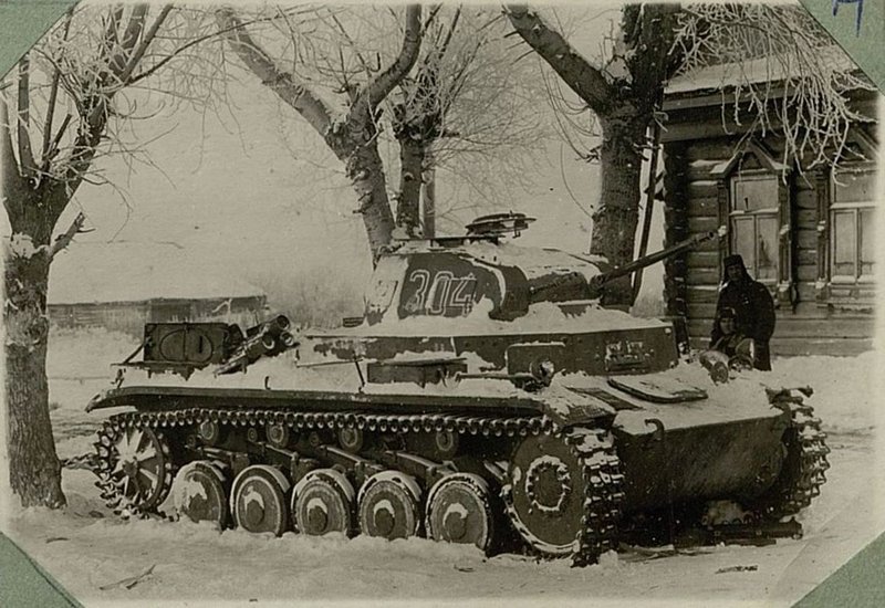 Image: Fixed German tank of Ledniki village