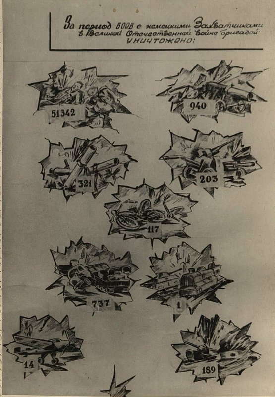 Image: During the period of battles with the German invaders in the Great Patriotic War, the brigade learned