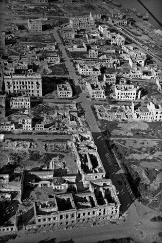 Разрушенный Сталинград.