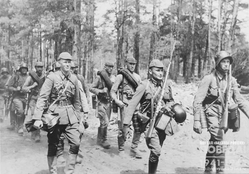 A detachment of Lithuanian soldiers serving in the German army