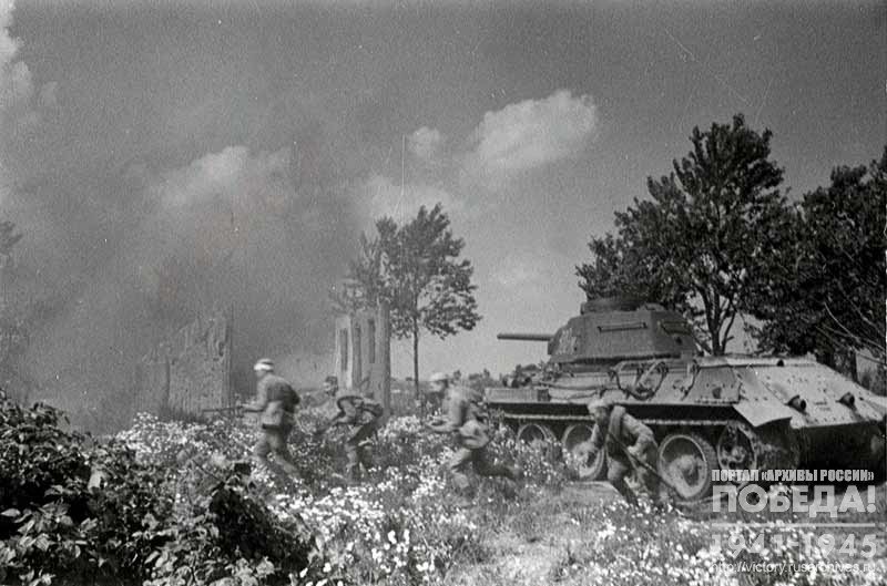 Combat action of the Soviet tank born infantry in the Oryol-Kursk Region