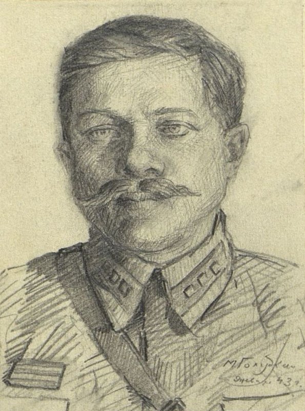 Image: Commander of the 3rd battalion Sorokin Petr Mikhailovich. Departed at the disposal of the 117th Infantry Division in April 1943