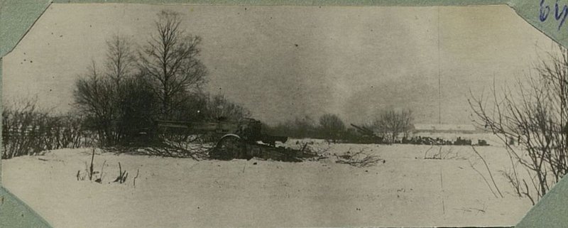 Image: German long-range gun captured by part of Comrade Berezin in firing positions