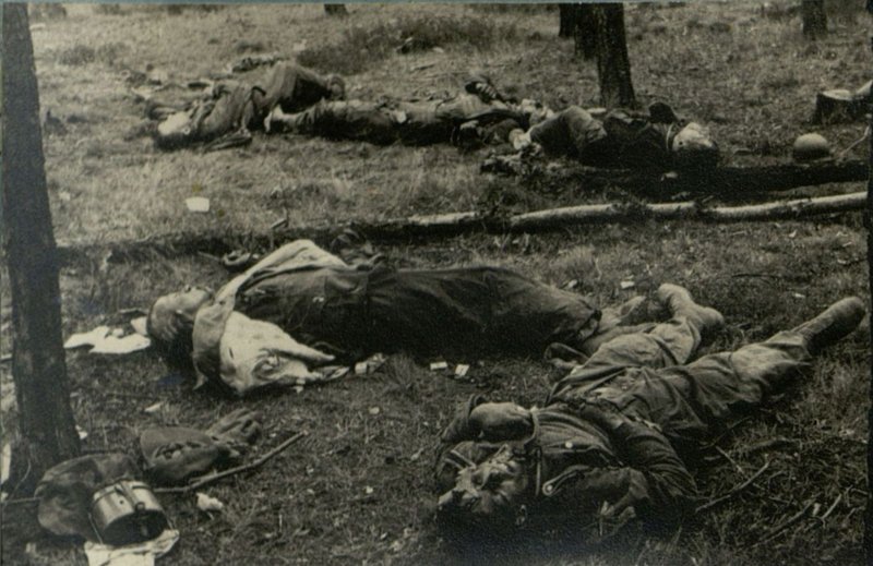 Image: Defeat of a group of German troops southeast of the mountains. Berlin