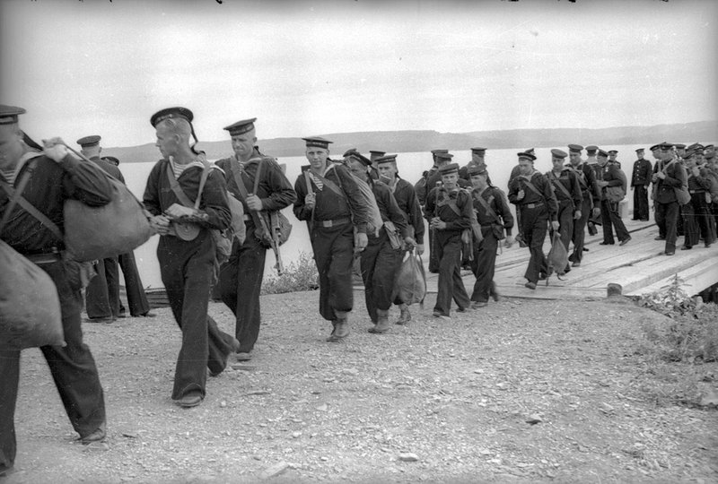 Marines of the Pacific Fleet occupying Port Arthur