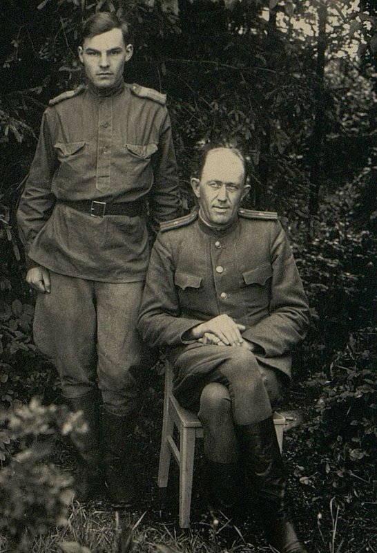 Image: Assistant Chief of Staff for Staffing with his clerk