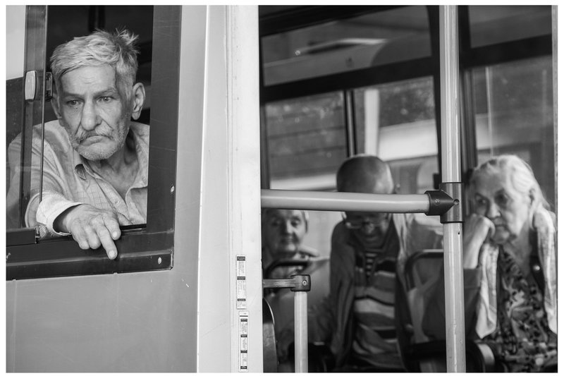 Elderly Citizens During Evacuation from Kursk Region