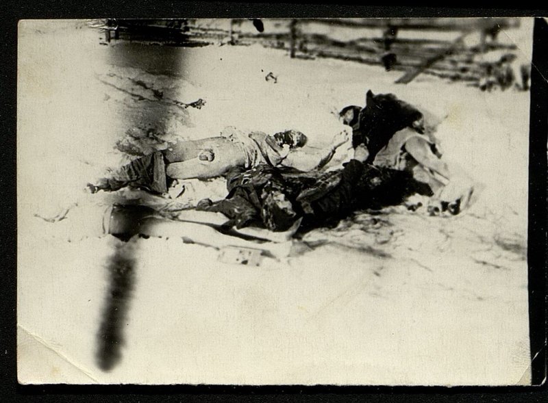 Original image: Corpses of Germans who tried to escape in underpants