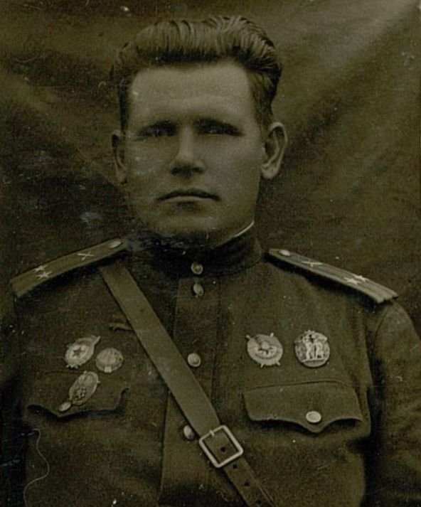 Image: Lieutenant Colonel Mankevich Ippolit Nikolaevich. Commander of the 49th Guards Artillery Regiment of the 23rd Guards Rifle Division