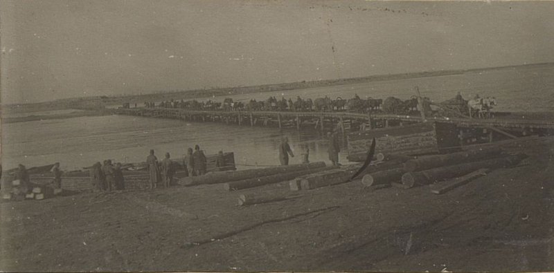 Image: 10/22/43, the Bridge was rebuilt for the second time after an enemy air raid (15 bombers) on 10/21/1943.
