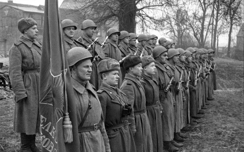 «1-й Украинский фронт. Стрелковая часть полковника Тарасова.»