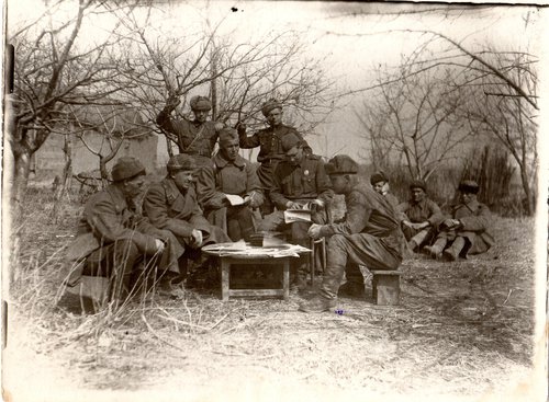 Заседание партийной комиссии стрелковой бригады под г. Таганрогом