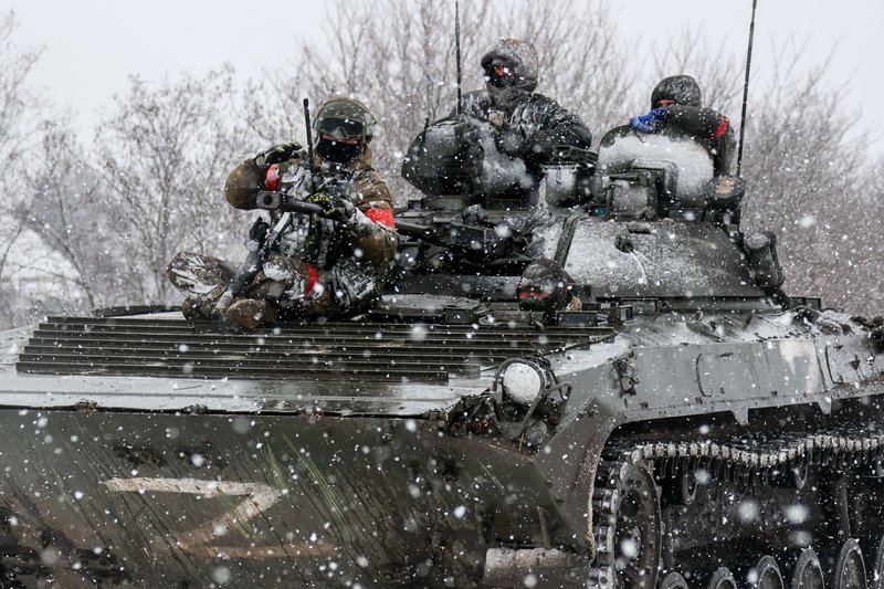 Работа танкового подразделения в зоне СВО (БМП-2)