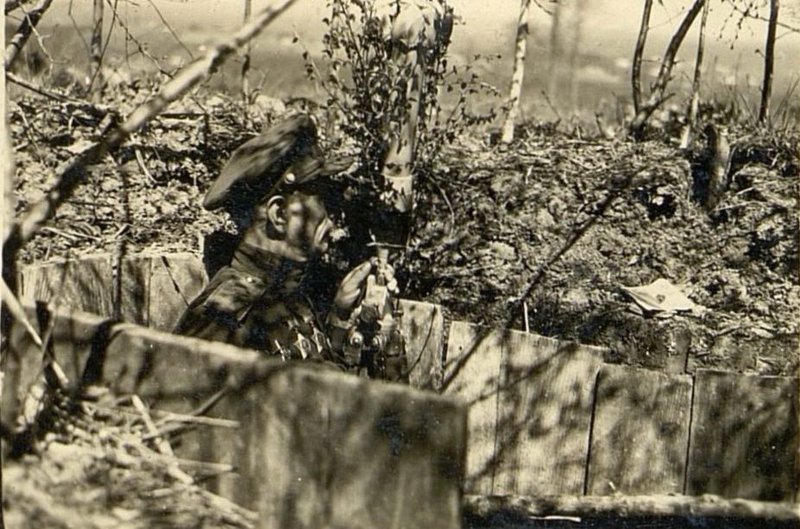 Image: Major General Ladygin at the observation post
