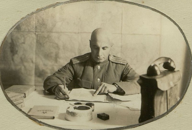 Image: The head of the political department of the 264th rifle division, Lieutenant Colonel Bondarenko I.A.