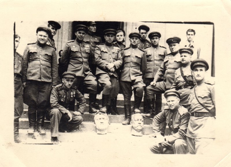 At Hitler's Reich Chancellery. Germany, Berlin, May 1945