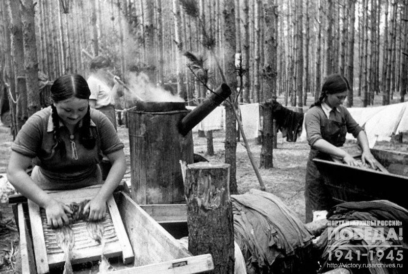The regimental laundry in the forest west of Lviv