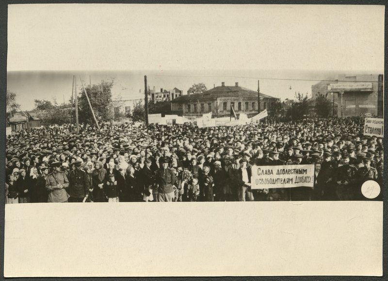 Protest Meeting in Liberated Donbass
