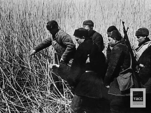 Партизаны на территории, оккупированной немецко-фашистскими захватчиками