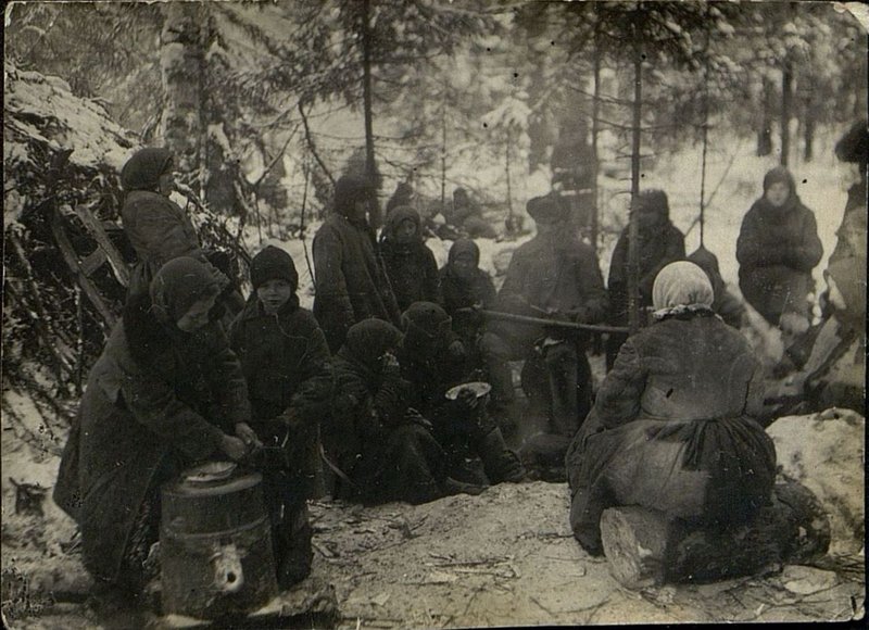 Image: Family of collective farmer Arsenyev and Kulagin from the village of Praslovo, Uvarovsky district