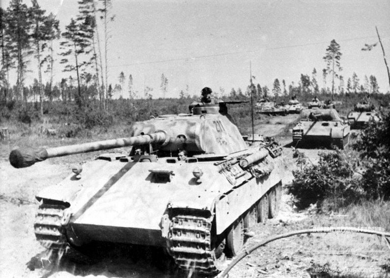 German tanks "Panthera" in the region of Oryol