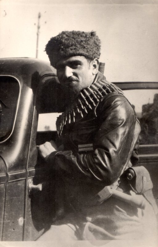 Fighter of the 1st Soviet partisan regiment S.B. Nurijanyan Southern France, 1944. 