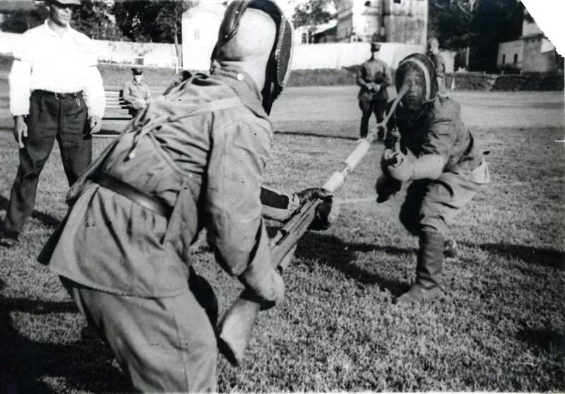 Universal education. Training technique for bayonet.1940-1941. Tatar Soviet Republic