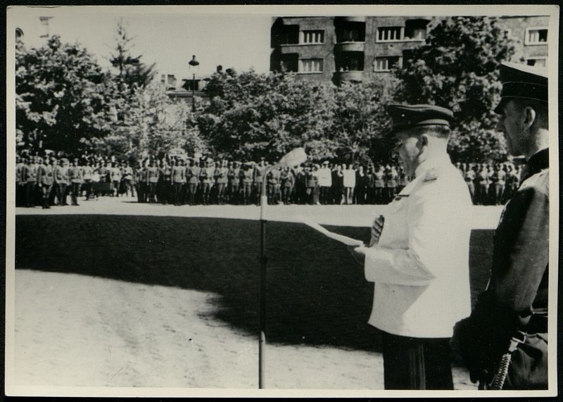 Original image: Colonel General Comrade Byuryuzov presents orders of the Soviet Union to Bulgarian generals and officers