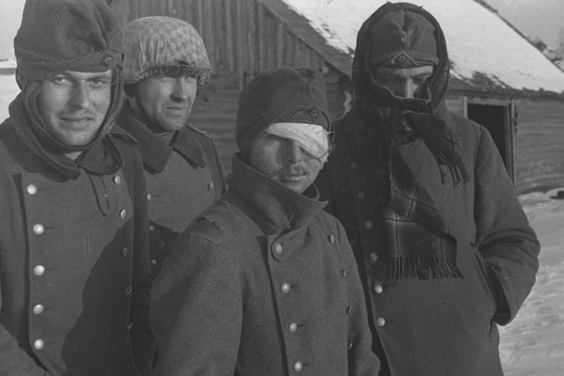 «Калининский фронт. Пленные немецкие солдаты.»
