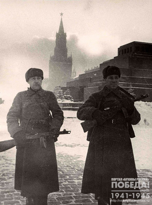 Military patrol in Red Square
