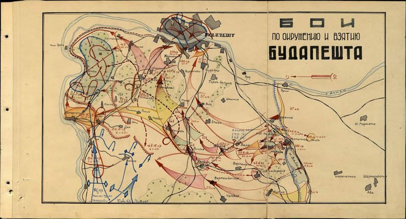 Original image: Battles to encircle and capture Budapest