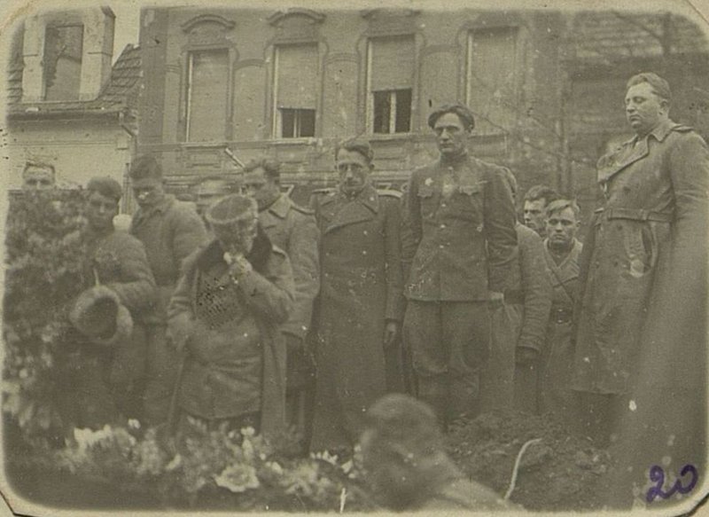 Image: Funeral rally at the grave of Lieutenant Colonel N.M. Lyubitsky