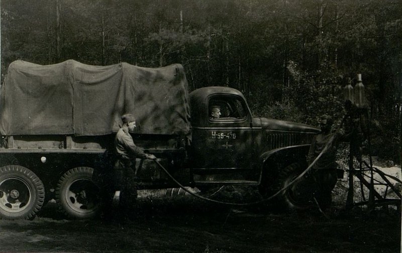 Image: At the petrol station