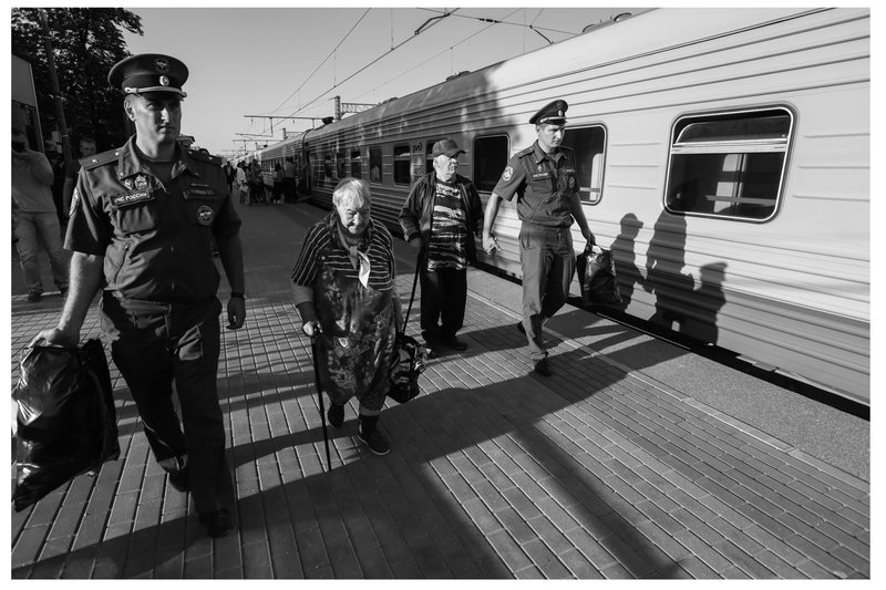 Evacuation measures for elderly people, disabled individuals, and refugees from border regions of the Kursk Oblast to other regions of Russia via a dedicated train.
