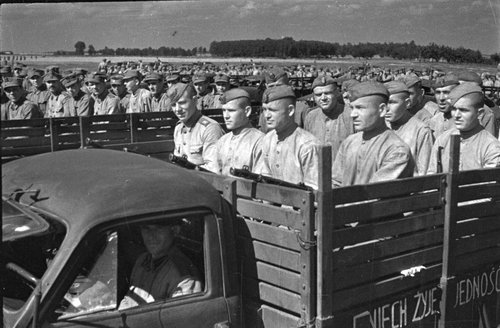 Моторизованная часть Войска Польского на параде. Польша