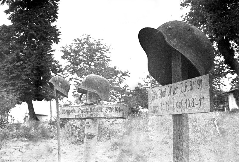 German military cemetery in Brest. The graves of German soldiers killed in the first months of the war