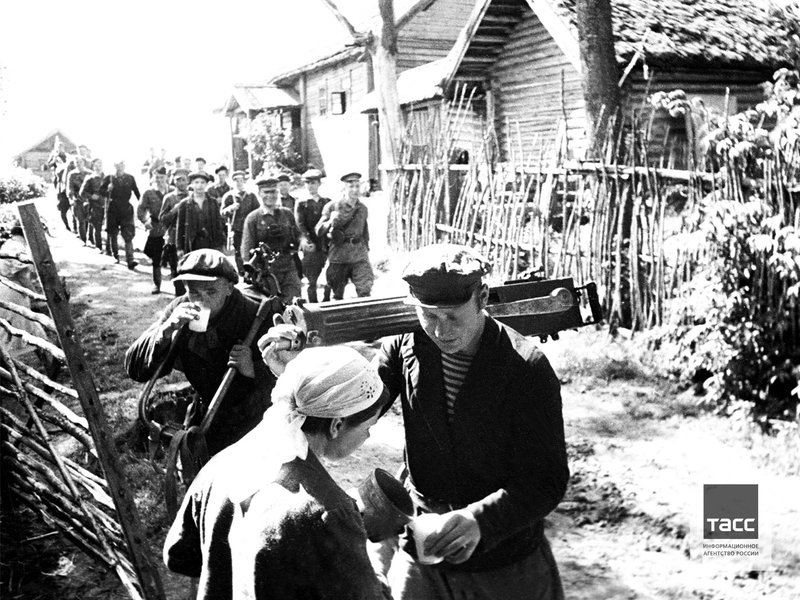 Partisan detachment in one of the villages