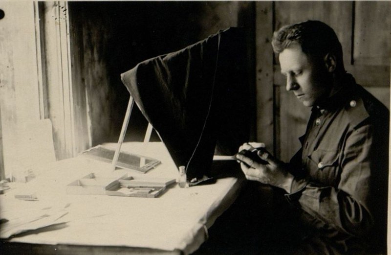 Image: Member of the editorial board: Red Army soldier Koris Julius Yaonisovich - photo