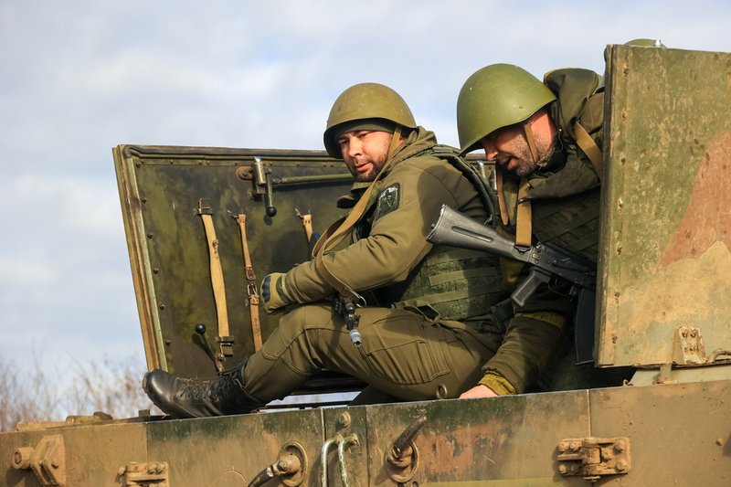 Training exercises of mobilized citizens in Volgograd Region. Russia. Volgograd Region. Servicemen called up under partial mobilization at inter-service range of Southern Military District. During combat integration, servicemen acquire skills of acting within subunits, master combat equipment and weapons. President of Russia Vladimir Putin signed decree on conducting partial mobilization in the country on September 21, mobilization activities were completed early November