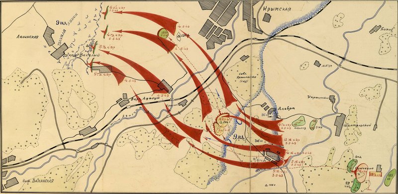 Image: Breakthrough of the enemy's defense south of st. Crimean