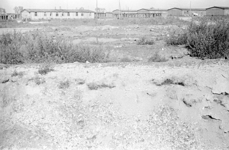 Piles of bones at Majdanek prepared for being made into fertilizers