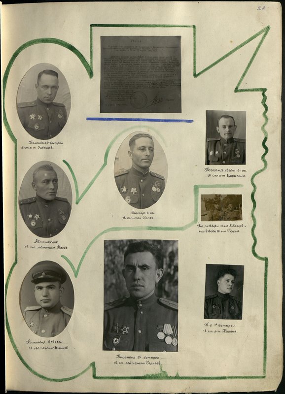 Original image: Commander of the 1st battery, guards senior lieutenant Ryabchikov