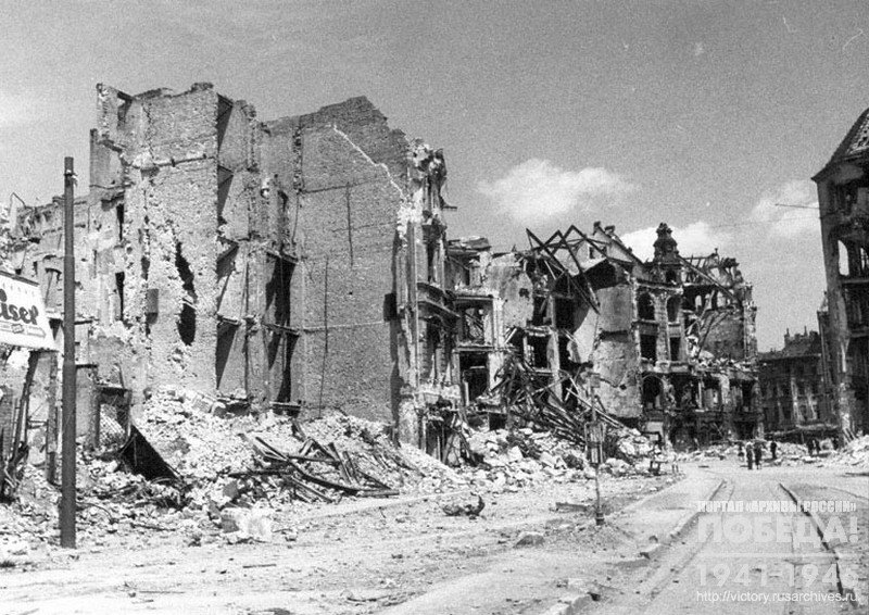 View of destruction on Zeibelstrasse