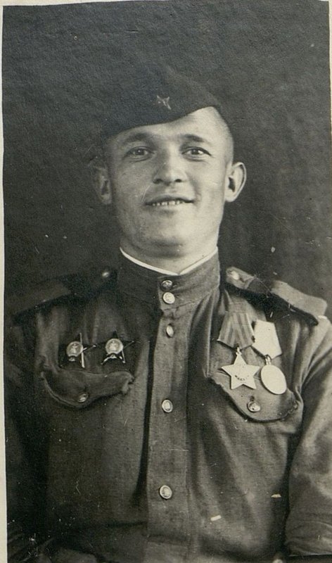 Image: The commander of the mine crew, senior sergeant I.A. Plyusnin