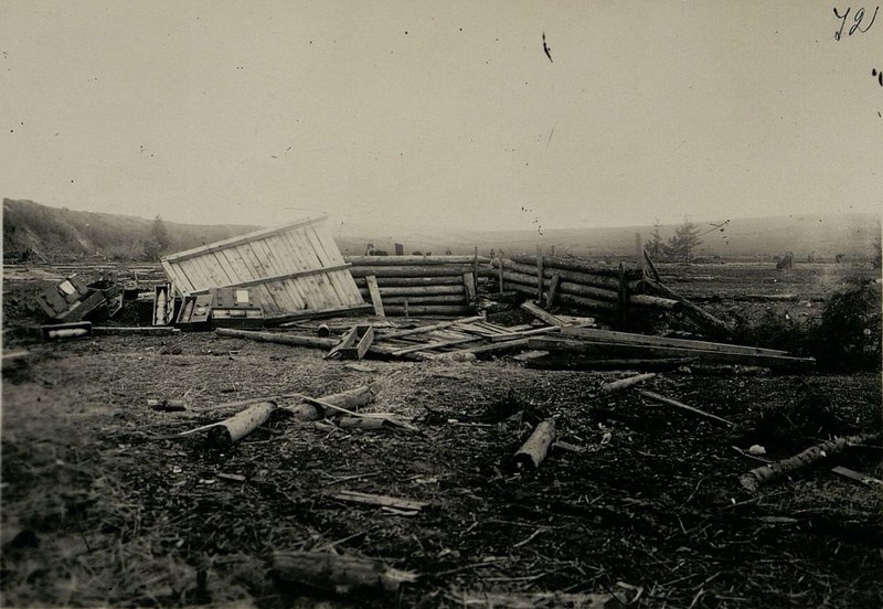 Image: The enemy's firing position in the area of eastern Trsten, the zone of action of the 17th Guards Rifle Corps