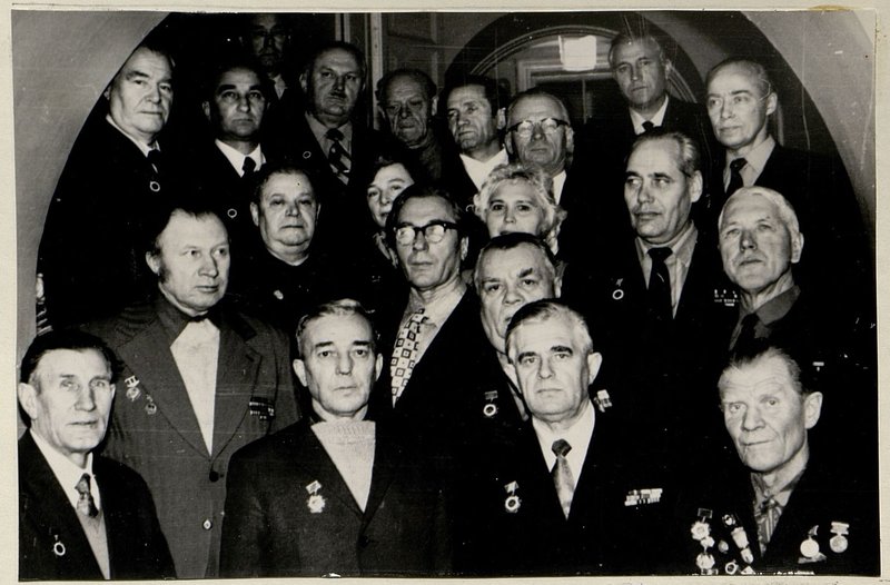 Image: The first row from left to right: Logashin I.Ya., Balashov V.P., Osipov N.A., Alekseev S.A.