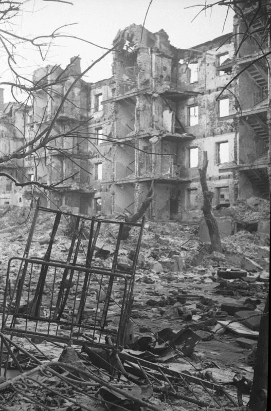 Stalingrad streets after the end of fights