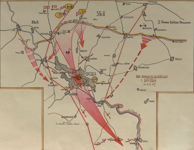 Image: Army battles to capture the city of Dresden