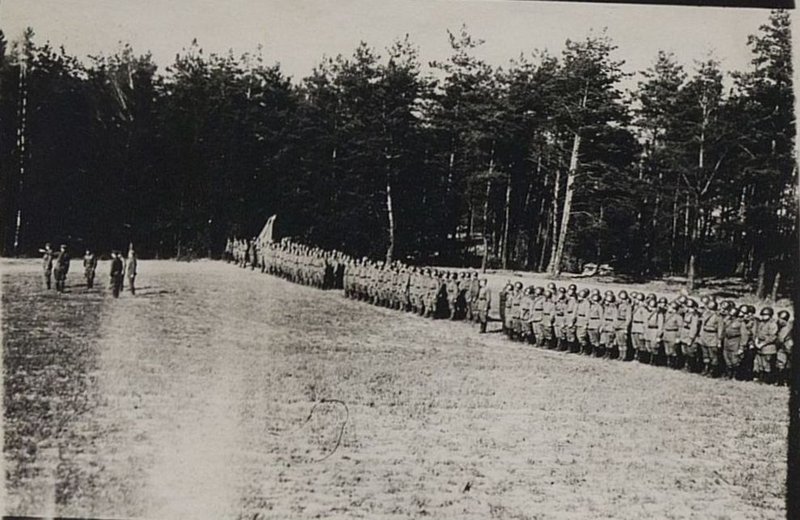 Фотография: Строевой смотр боевой готовности частей бригады к переправе через р. Одер