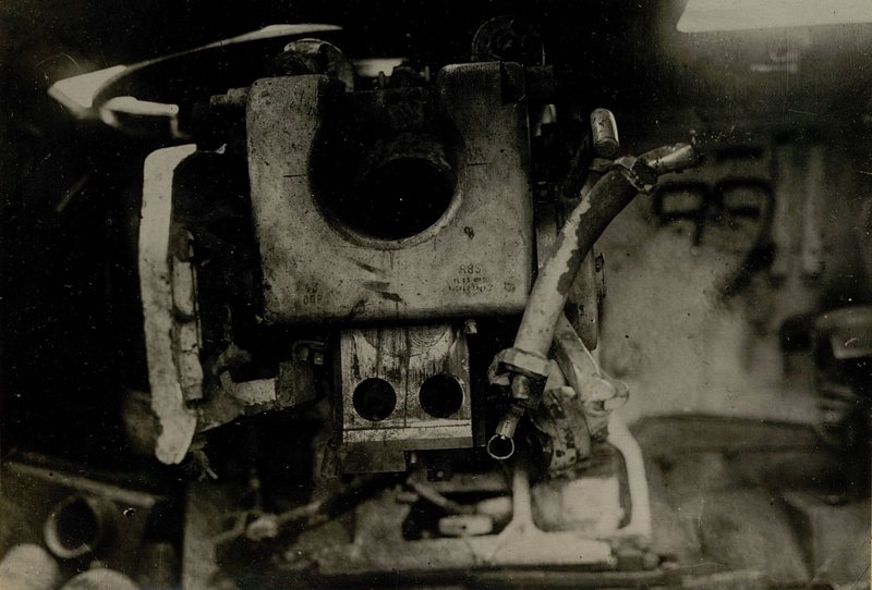 Image: The internal structure of the self-propelled gun "Ferdinand"